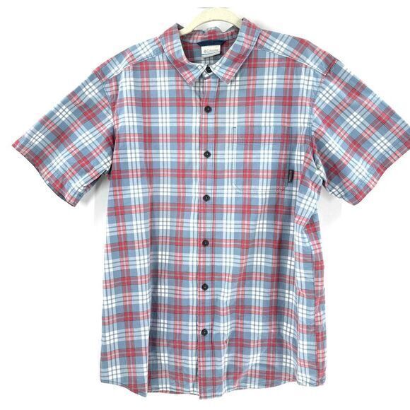 Columbia Fishing Shirt Men's Hiking Outdoor Camp Button Up Size Large Multicolor - Picture 1 of 8